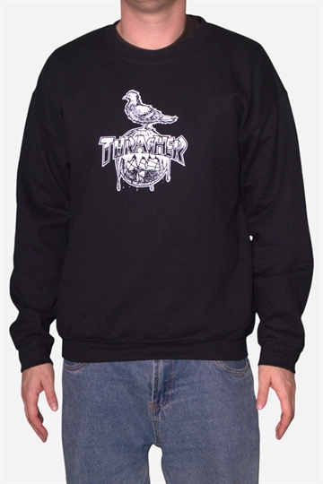 Thrasher Cover The Eath Crewneck - Black